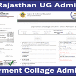 DCE ADMISSIONS ONLINE FORM 2026। राजस्थान के सभी सरकारी महाविध्यालय मै प्रवेश के लिए आवेदन प्रक्रिया प्रारम्भ 2026(Department of College Education of Rajasthan )