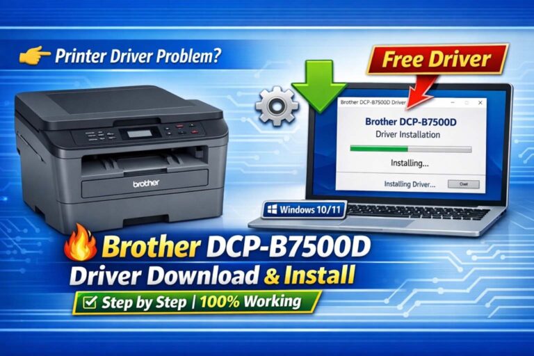 Brother DCP-B7500D Driver Download And Installation Process