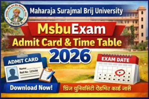 MsbuExam-Admit-Card-And-Time-Table-2026-Maharaja-Surajmal-Brij-University